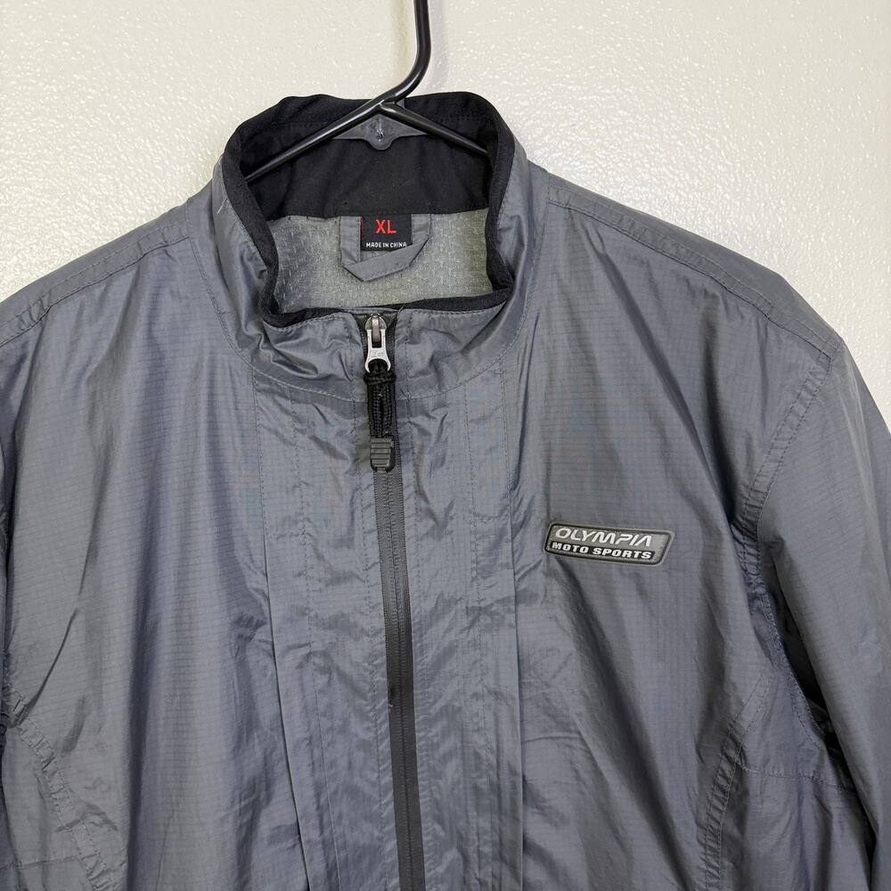 Olympia Motorsports Jacket Womens Xl Gray Full Zip Outdoors Pockets Riding Wind — image 3 of 8